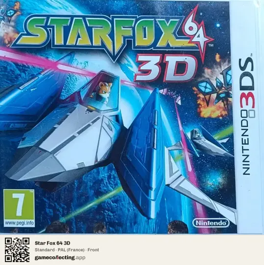 Star Fox 64 3D Nintendo 3DS, France box front