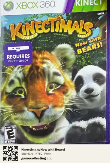 Kinectimals: Now with Bears! Xbox 360, NTSC box front