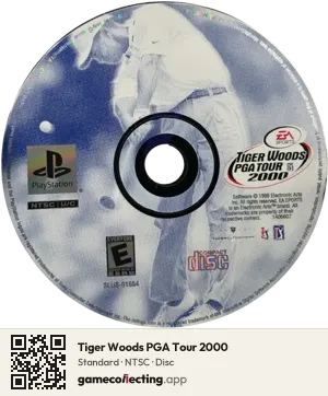 Tiger Woods PGA Tour 2000 PlayStation, NTSC disc