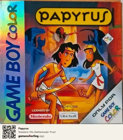 Papyrus Game Boy Color, Netherlands box front