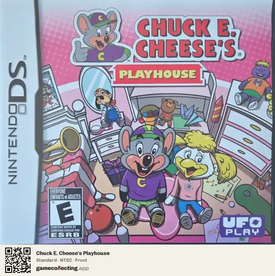 Chuck E. Cheese's Playhouse Nintendo DS, NTSC box front