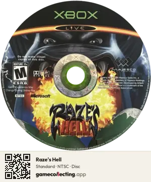 Raze's Hell Xbox, NTSC disc