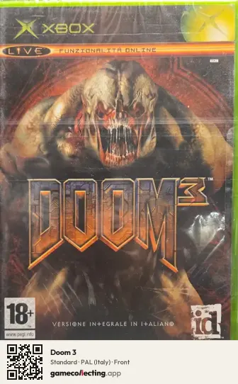 Doom 3 Xbox, Italy box front
