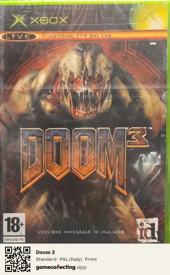 Doom 3 Xbox, Italy box front