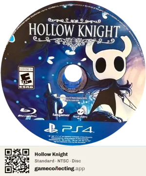 Hollow Knight PlayStation 4, NTSC disc