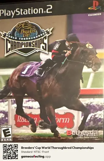 Breeders' Cup World Thoroughbred Championships PlayStation 2, NTSC box front