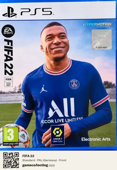 FIFA 22 PlayStation 5, Germany box front