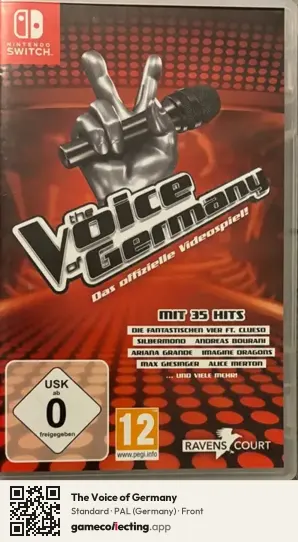 The Voice of Germany Nintendo Switch, Germany box front