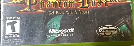 Phantom Dust, the ESRB box on its front