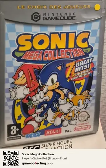 Sonic Mega Collection Nintendo GameCube, France box front