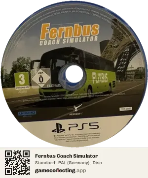 Fernbus Coach Simulator PlayStation 5, PAL disc