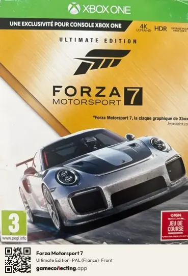 Forza Motorsport 7 Xbox One, France box front