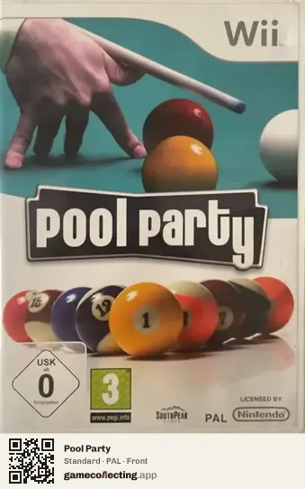 Pool Party Nintendo Wii, PAL box front