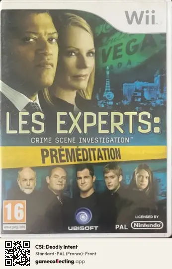 CSI: Deadly Intent Nintendo Wii, France box front