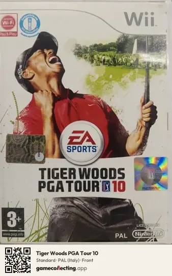 Tiger Woods PGA Tour 10 Nintendo Wii, Italy box front