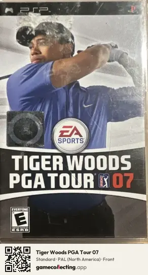 Tiger Woods PGA Tour 07 PlayStation Portable, North America box front
