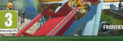 Planet Coaster, the PEGI square on its front