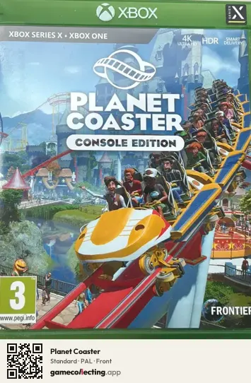 Planet Coaster Xbox Series X, PAL box front