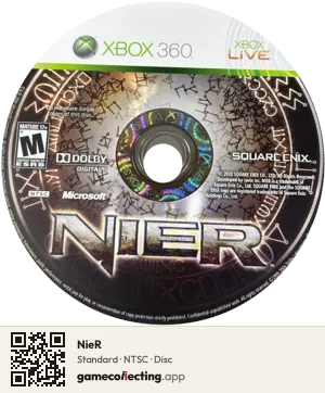 NieR Xbox 360, NTSC disc