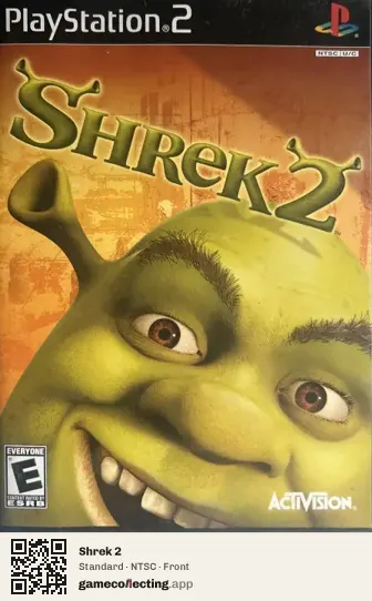 Shrek 2 PlayStation 2, NTSC box front