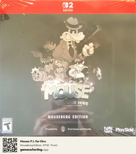 Mouse: P.I. for Hire Nintendo Switch 2, NTSC box front