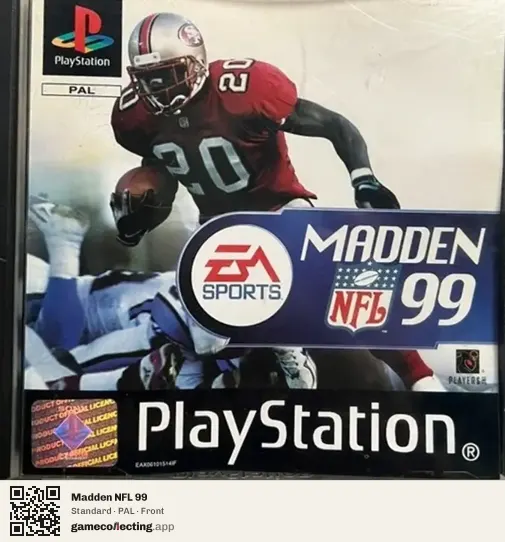 Madden NFL 99 PlayStation, PAL box front