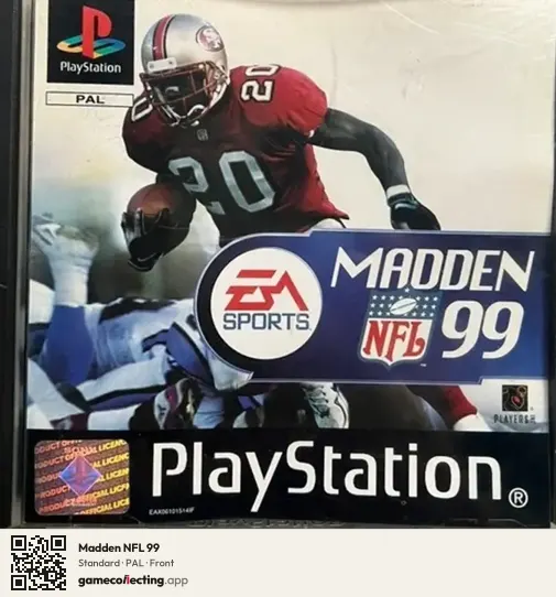 Madden NFL 99 PlayStation, PAL box front
