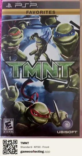 TMNT PlayStation Portable, NTSC box front