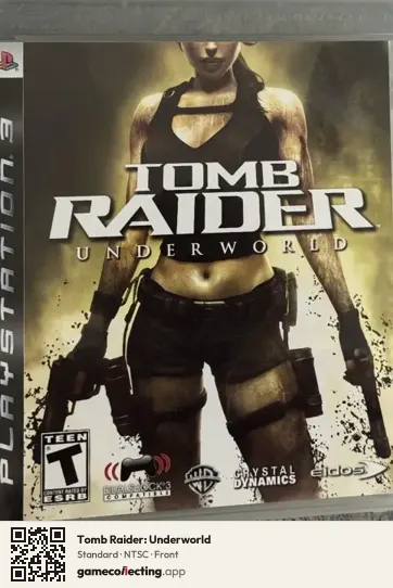 Tomb Raider: Underworld PlayStation 3, NTSC box front