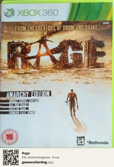 Rage Xbox 360, United Kingdom box front