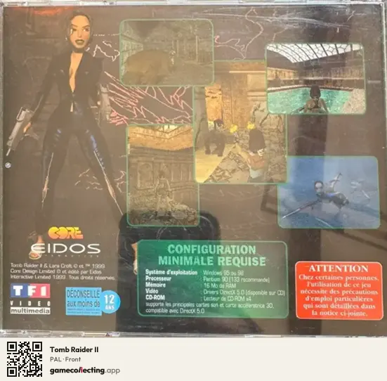 Tomb Raider II Computer, PAL box front