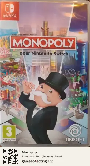 Monopoly Nintendo Switch, France box front
