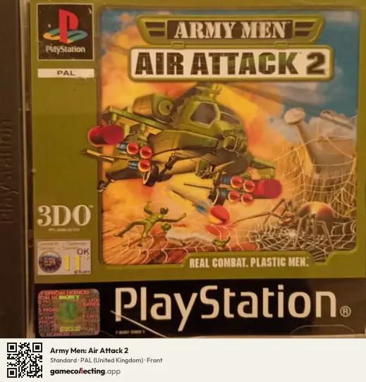 Army Men: Air Attack 2 PlayStation, United Kingdom box front