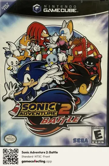 Sonic Adventure 2: Battle Nintendo GameCube, NTSC box front