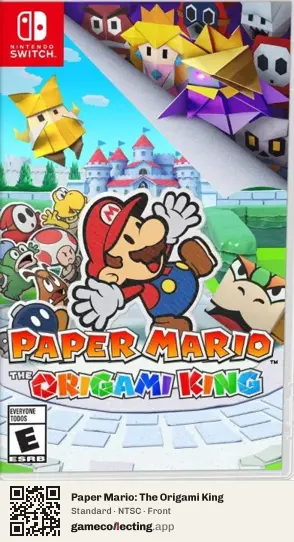 Paper Mario: The Origami King Nintendo Switch, NTSC box front