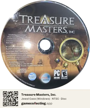Treasure Masters, Inc. Computer, NTSC disc