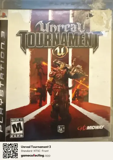 Unreal Tournament 3 PlayStation 3, NTSC box front