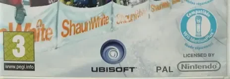 Shaun White Snowboarding: World Stage, the PEGI square on its front