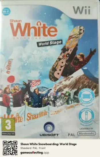 Shaun White Snowboarding: World Stage Nintendo Wii, PAL box front