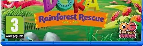 Dora: Rainforest Rescue, the PEGI square on its front