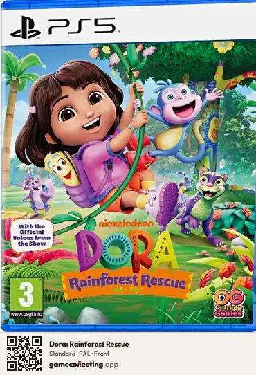 Dora: Rainforest Rescue PlayStation 5, PAL box front