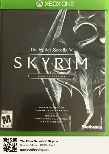 The Elder Scrolls V: Skyrim Xbox One, NTSC box front