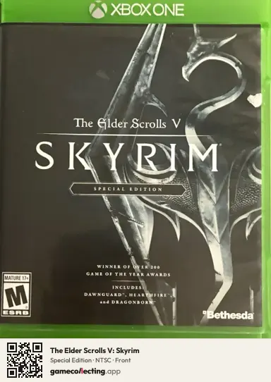 The Elder Scrolls V: Skyrim Xbox One, NTSC box front