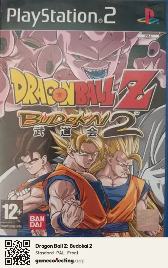 Dragon Ball Z: Budokai 2 PlayStation 2, PAL box front