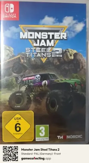 Monster Jam Steel Titans 2 Nintendo Switch, Germany box front