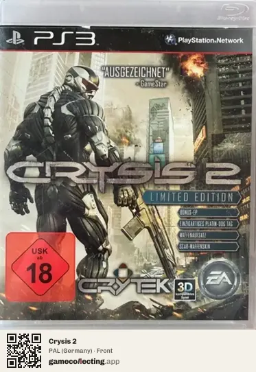 Crysis 2 PlayStation 3, Germany box front
