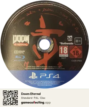 Doom Eternal PlayStation 4, PAL disc