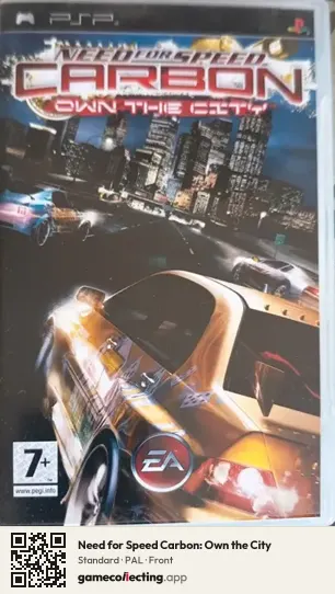 Need for Speed Carbon: Own the City PlayStation Portable, PAL box front