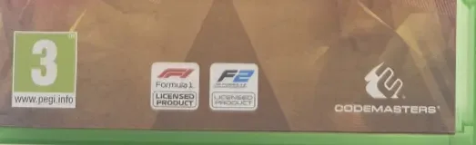 F1 2019, the PEGI square on its front