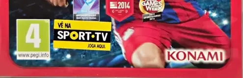 Pro Evolution Soccer 2015, the PEGI square on its front